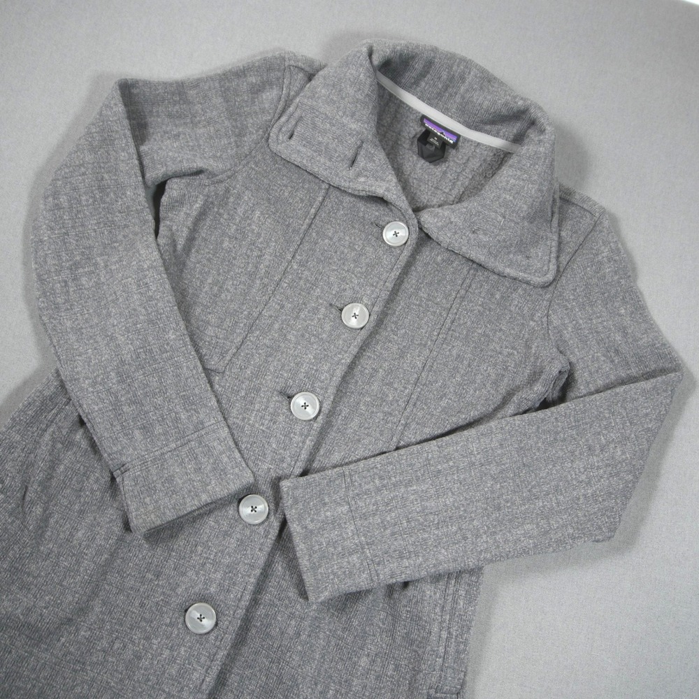 Y2K Patagonia Better Sweater Fleece Women Long Coat M Everyday Pockets Coastal